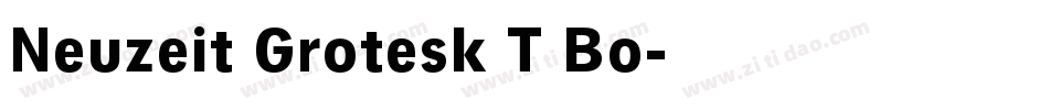 Neuzeit Grotesk T Bo字体转换